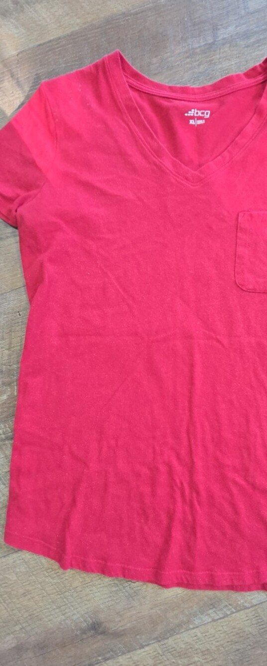 Womens BCG V-Neck Short Sleeve Tee with Pocket